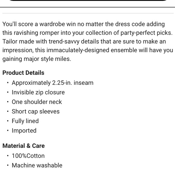 Free people hot chip romper size 8 NWT - Picture 8 of 8